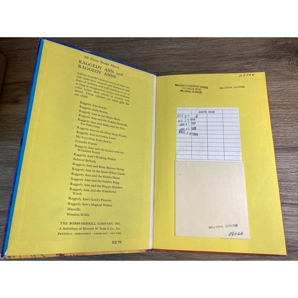 2 Lot Raggedy Ann in Cookie Land & Raggedy Ann Stories Books Johnny Gruelle 60’s - Picture 5 of 16